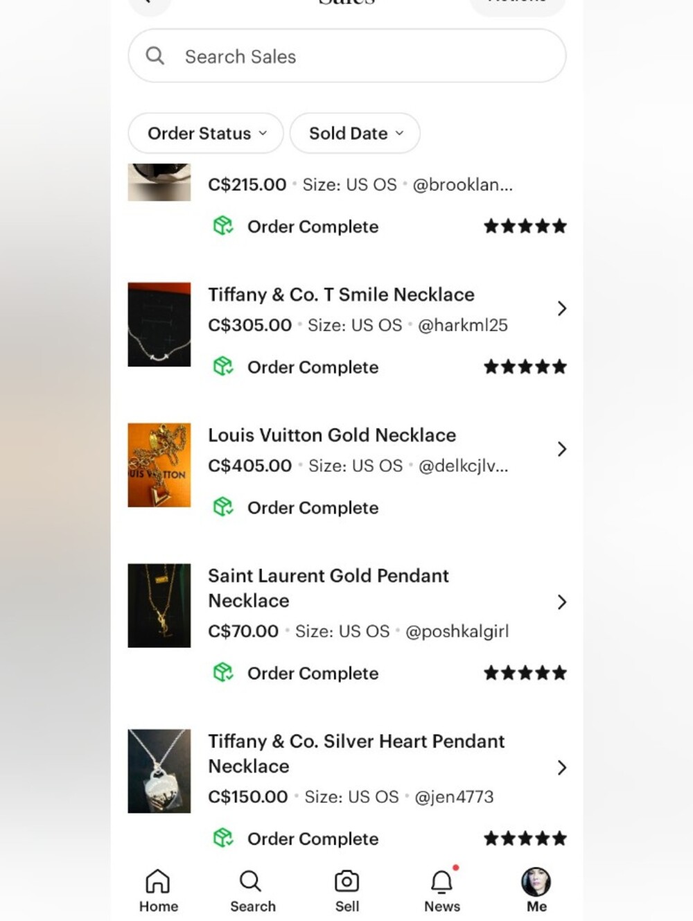 Tiffany & Co. Jewelry Recieved 5 STAR RATINGS - I AM A 4.4 STAR TOP RATED SELLER